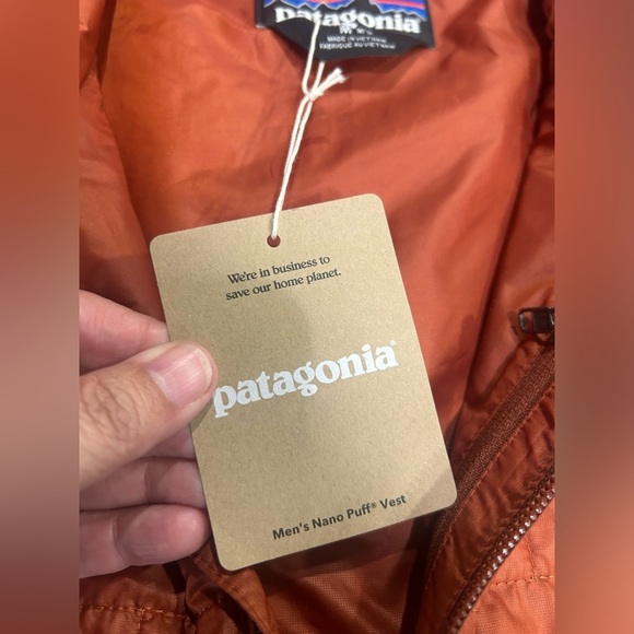 Patagonia Men’s Medium Nano Puff Insulated Vest Burnished Red Puffer NWT Puffy - Picture 6 of 9